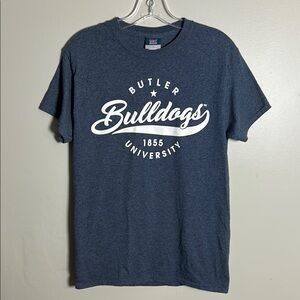 Butler University Bulldogs NCAA MV Sport Dark Grey Crewneck T-Shirt Sz Sm Unisex